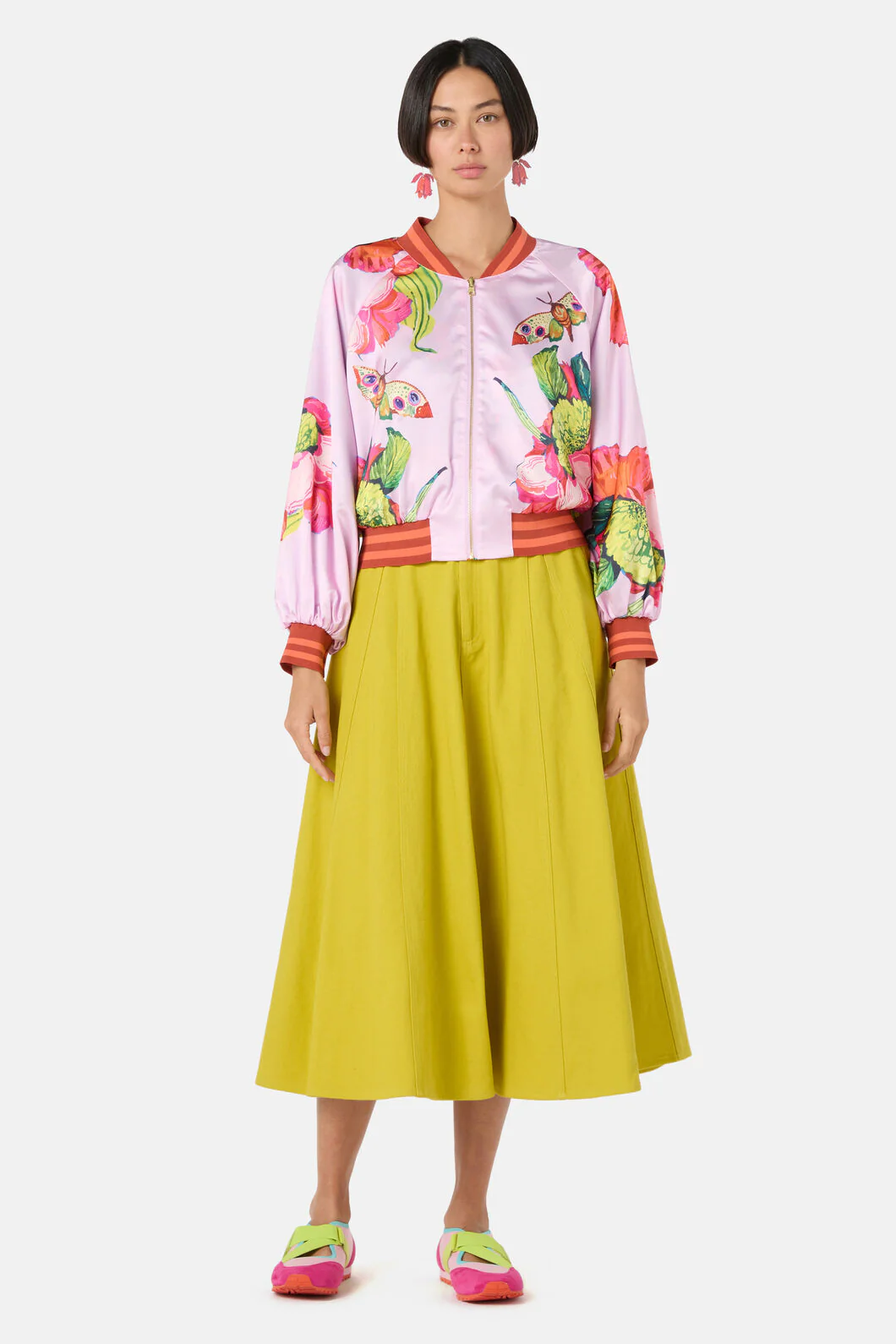 Elara Print Bomber Jacket - Image 5