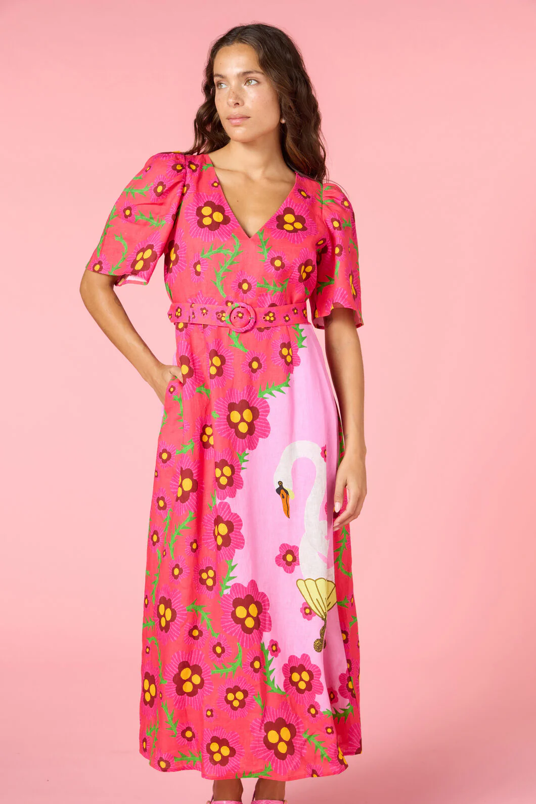Eros Linen Summer Maxi Dress - Image 5