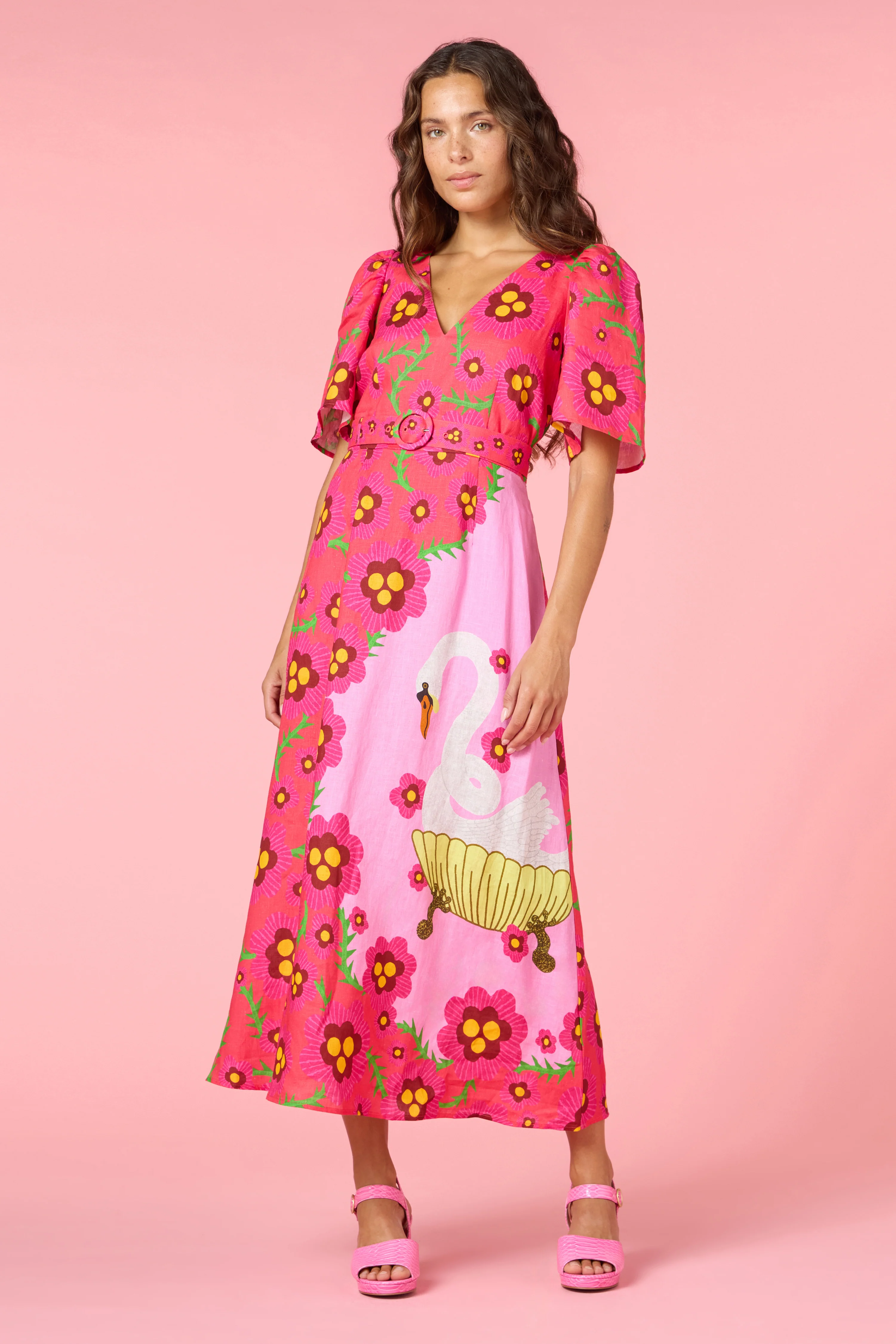 Eros Linen Summer Maxi Dress - Image 8