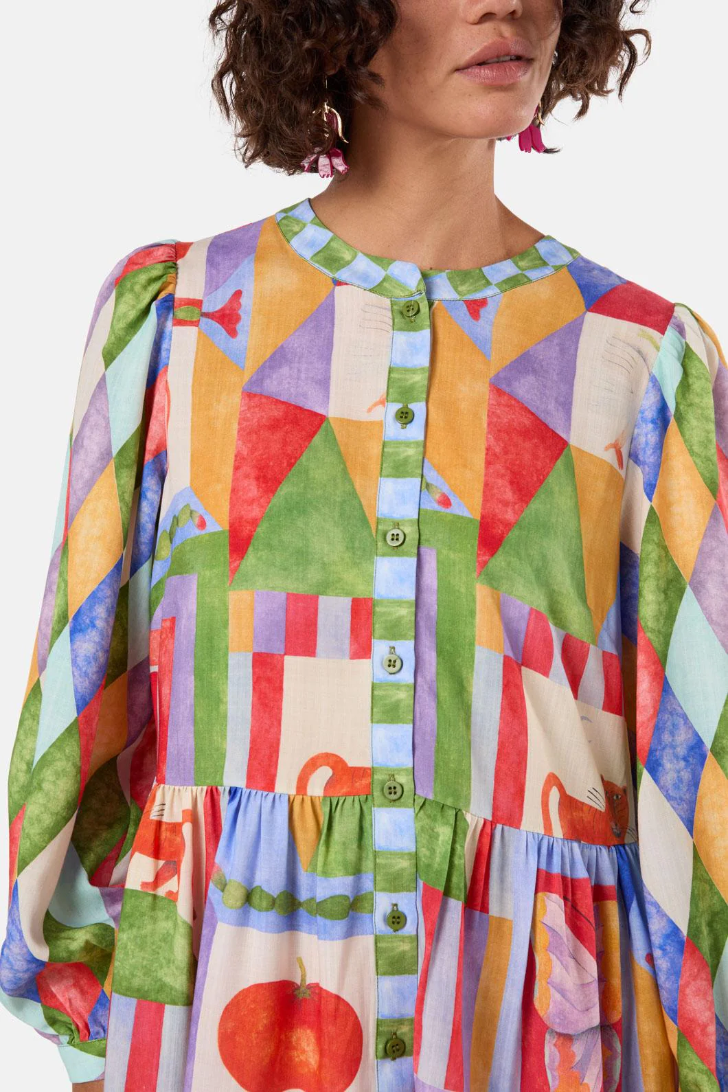 Fantasy Patchwork Dress - Image 7