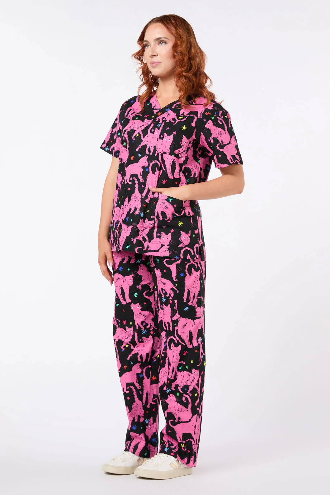Feline Friends Scrub Set - Image 3