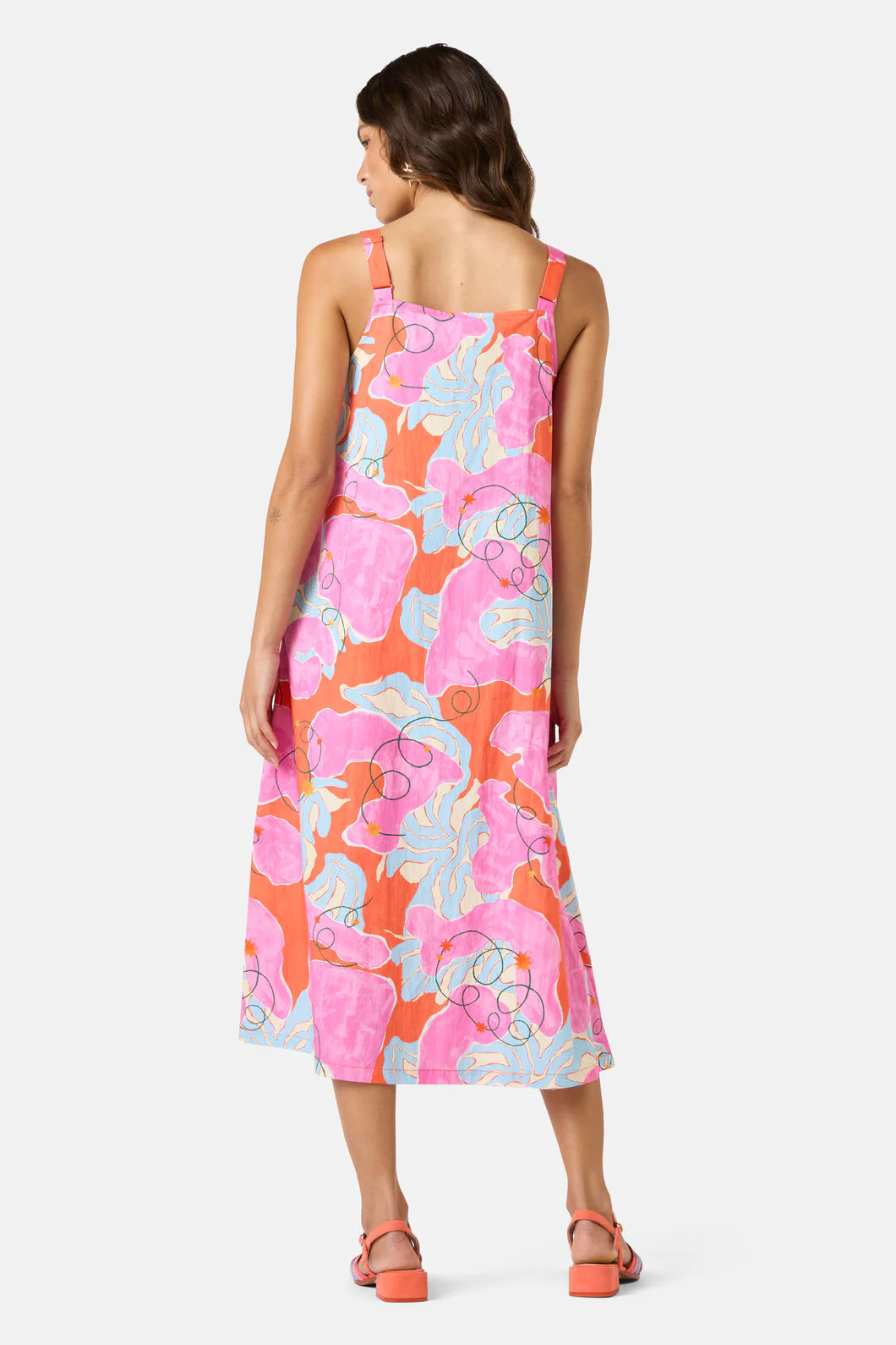 Fleur Rosa Print Midi Dress - Image 4