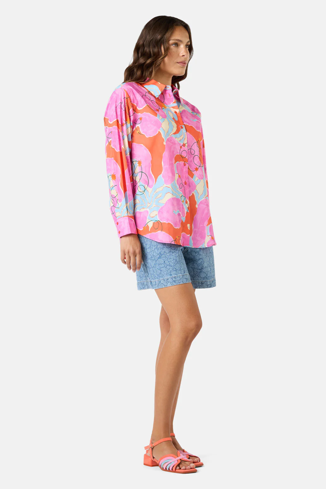 Fleur Rosa Print Shirt - Image 3