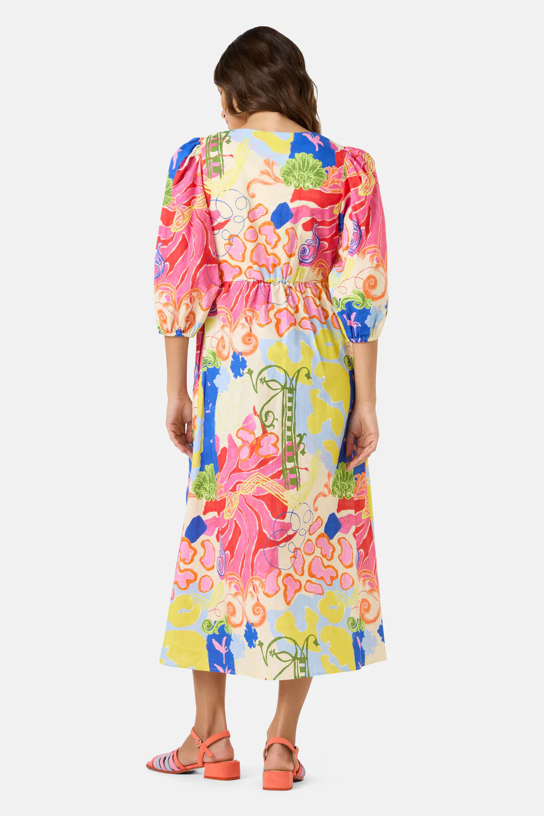Fleur Tango Print Long Dress - Image 3