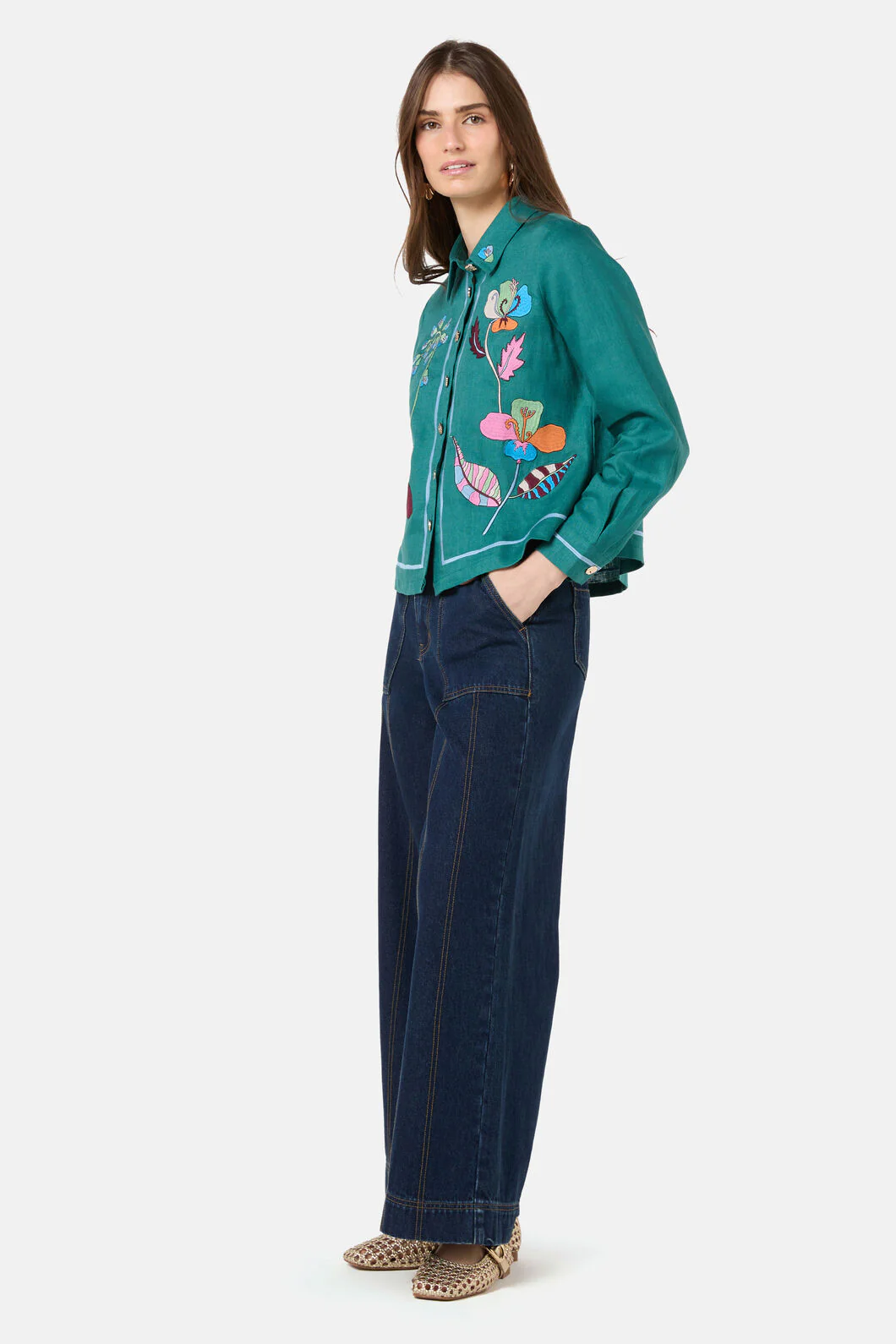 Flora Aurora Embroidered Shirt - Image 6
