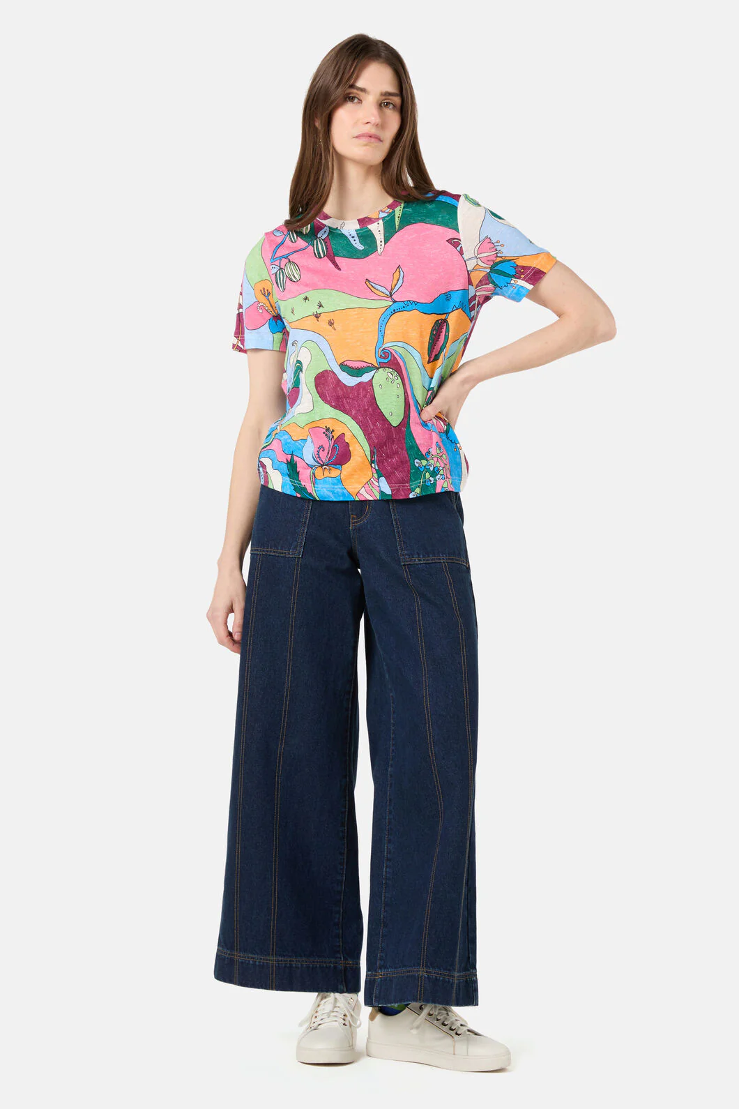 Flora Aurora Hemp Tee - Image 3