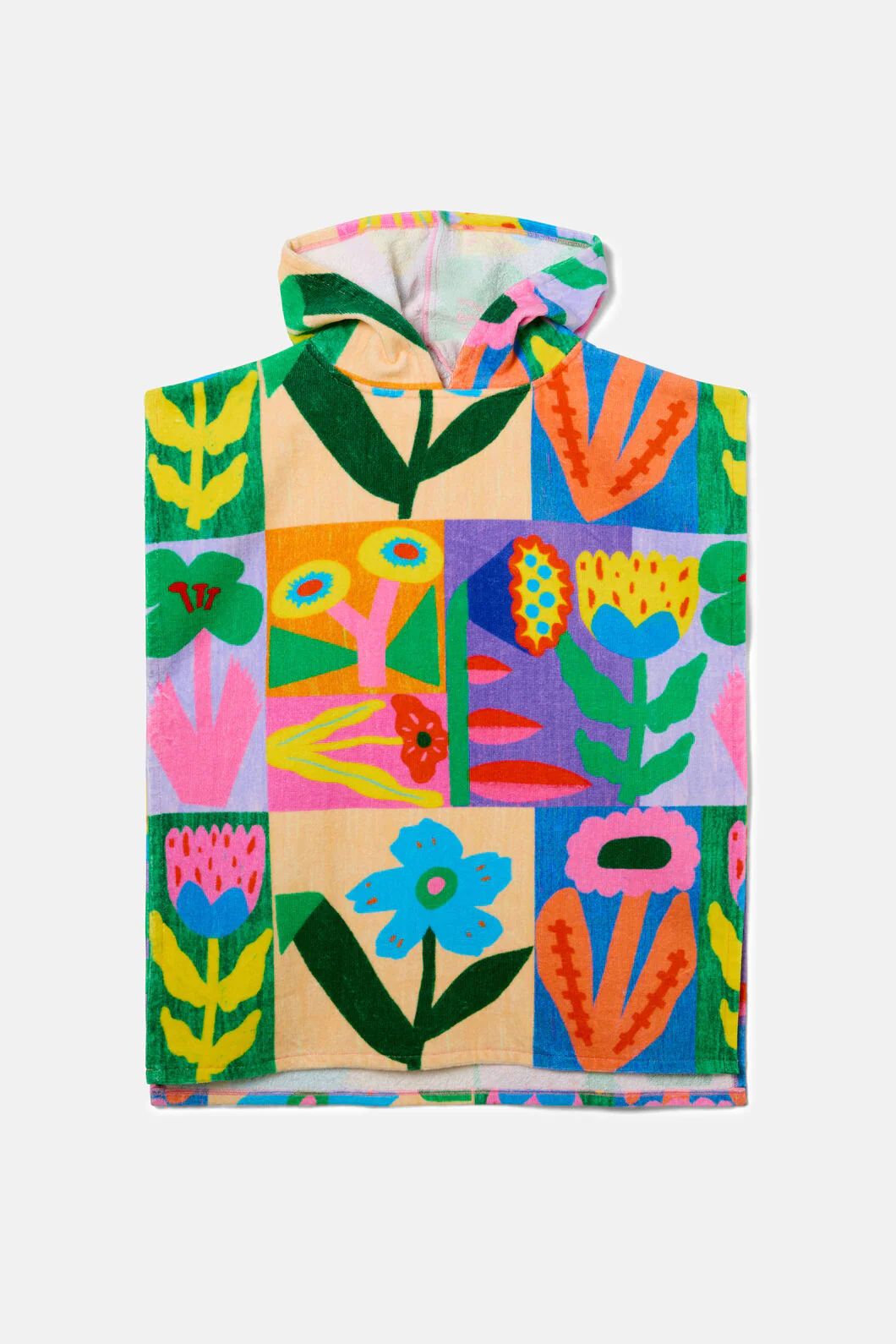 Floral Patchy Kids Swim Poncho - Image 2