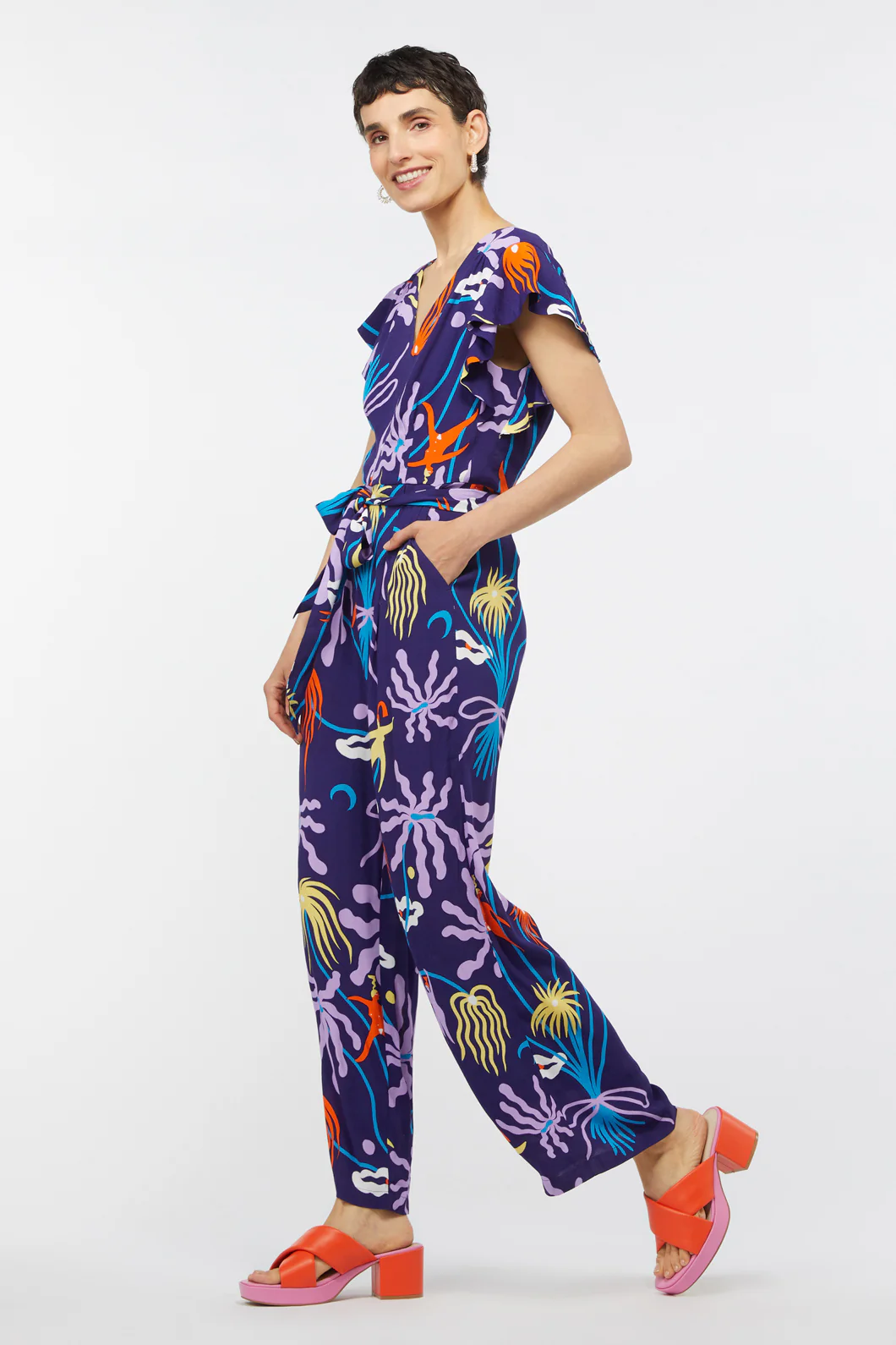 Floral Spring Pantsuit - Image 8