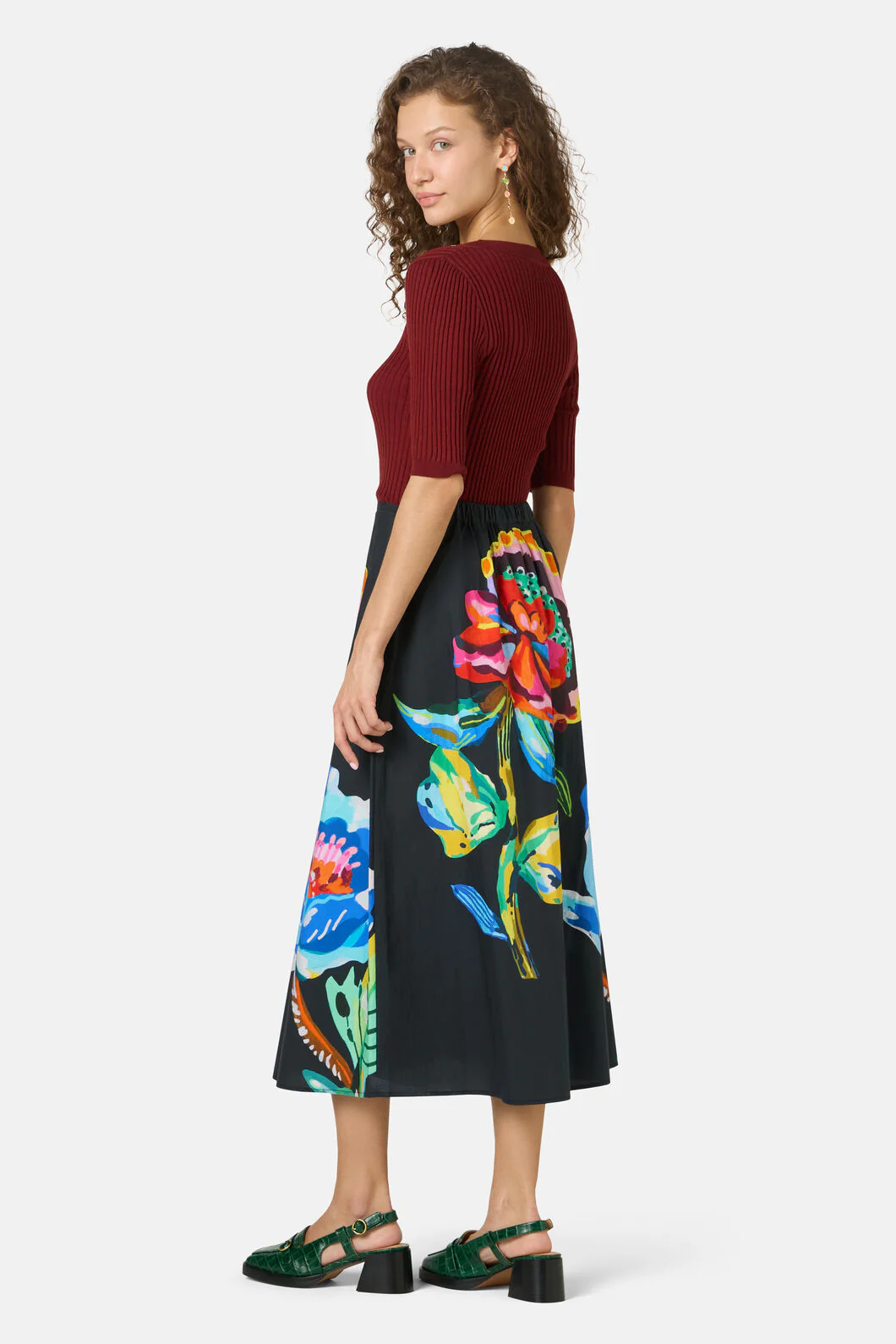 Floral Symphony Circle Skirt - Image 3