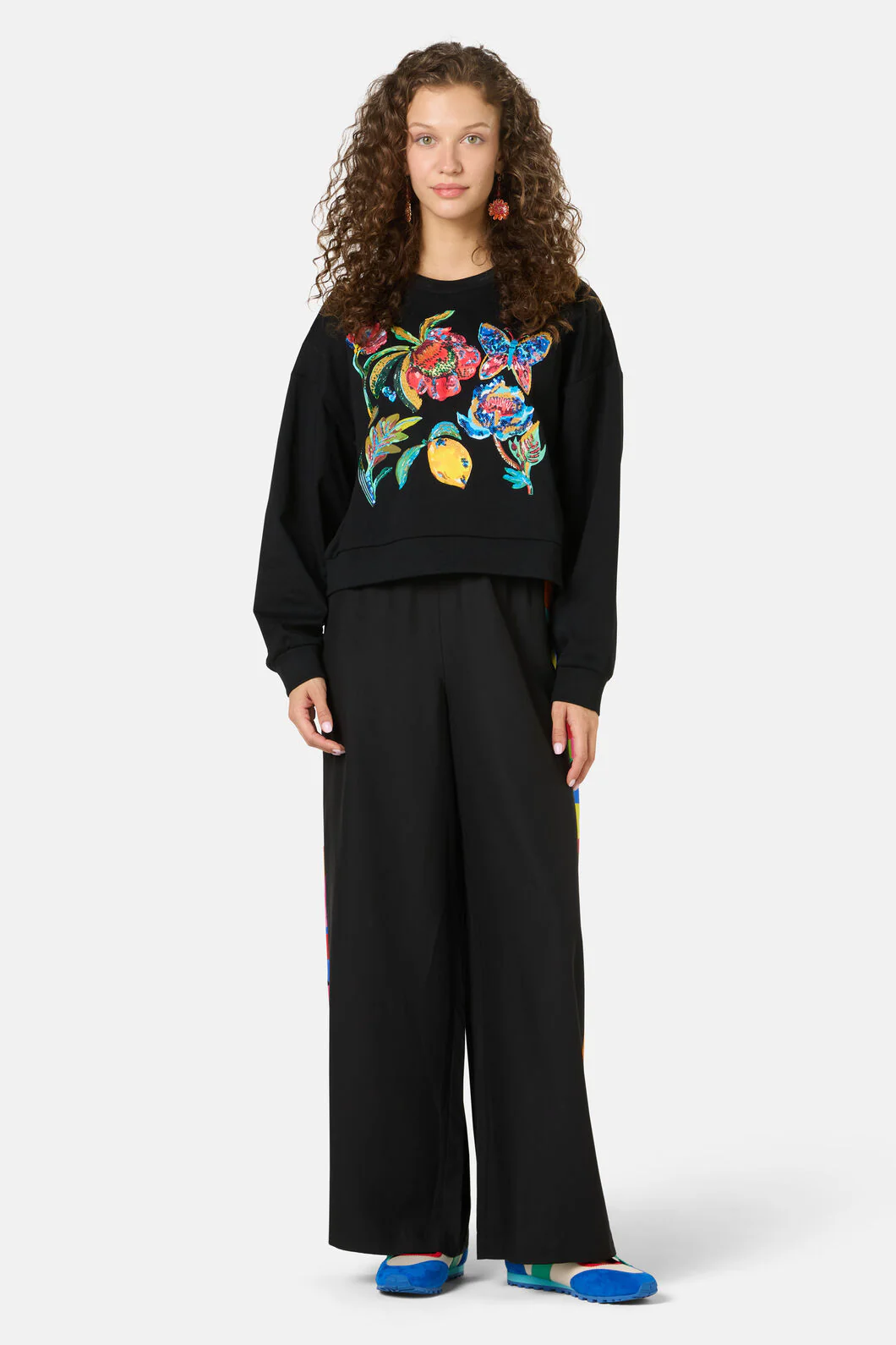 Floral Symphony Emb Sweater - Image 2