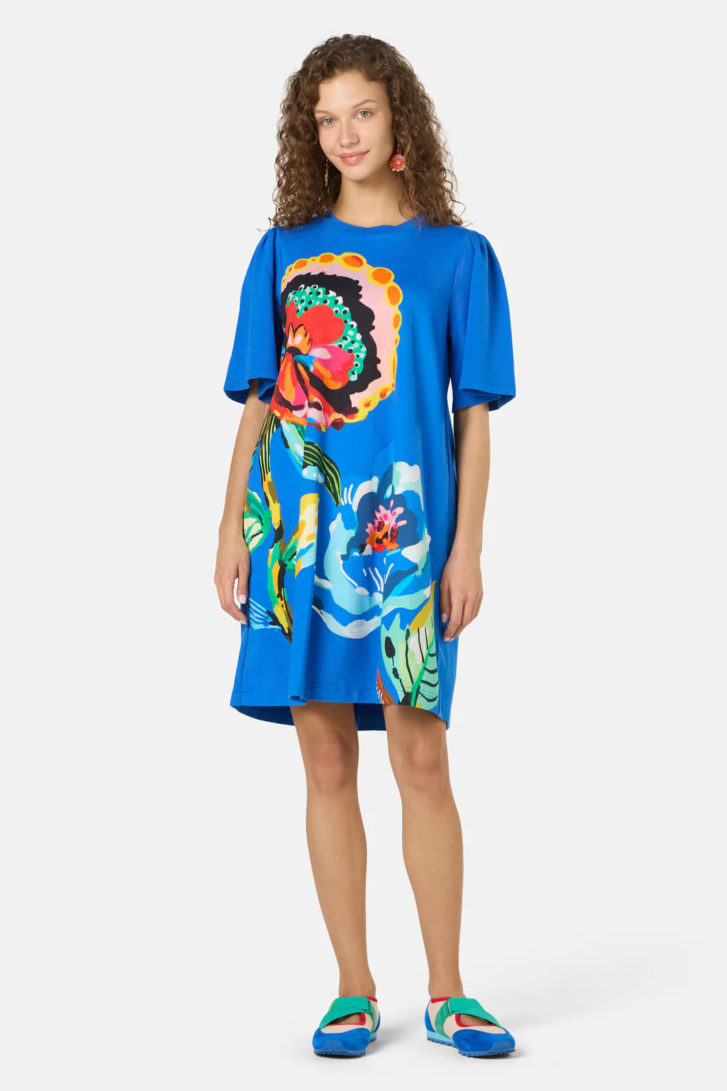 Floral Symphony Tee Dress - Image 3