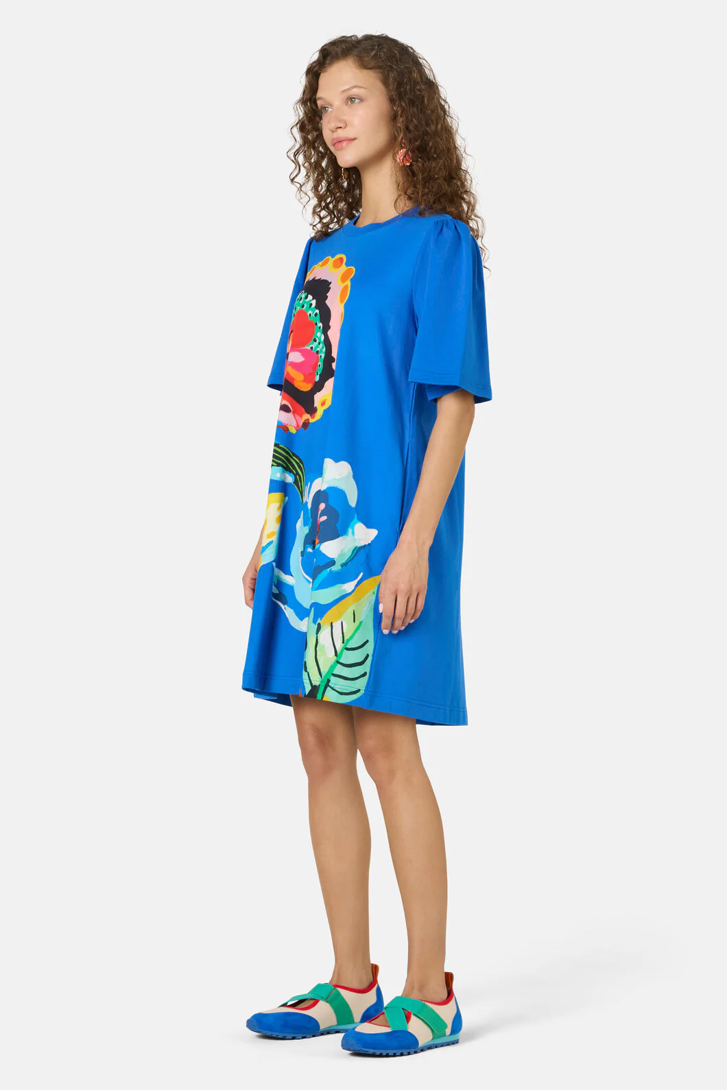 Floral Symphony Tee Dress - Image 4