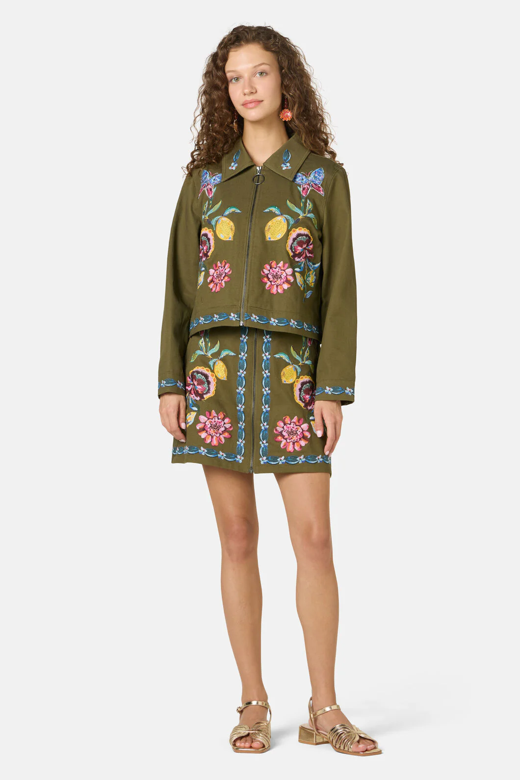 Floral Symphony Twill Jacket - Image 4
