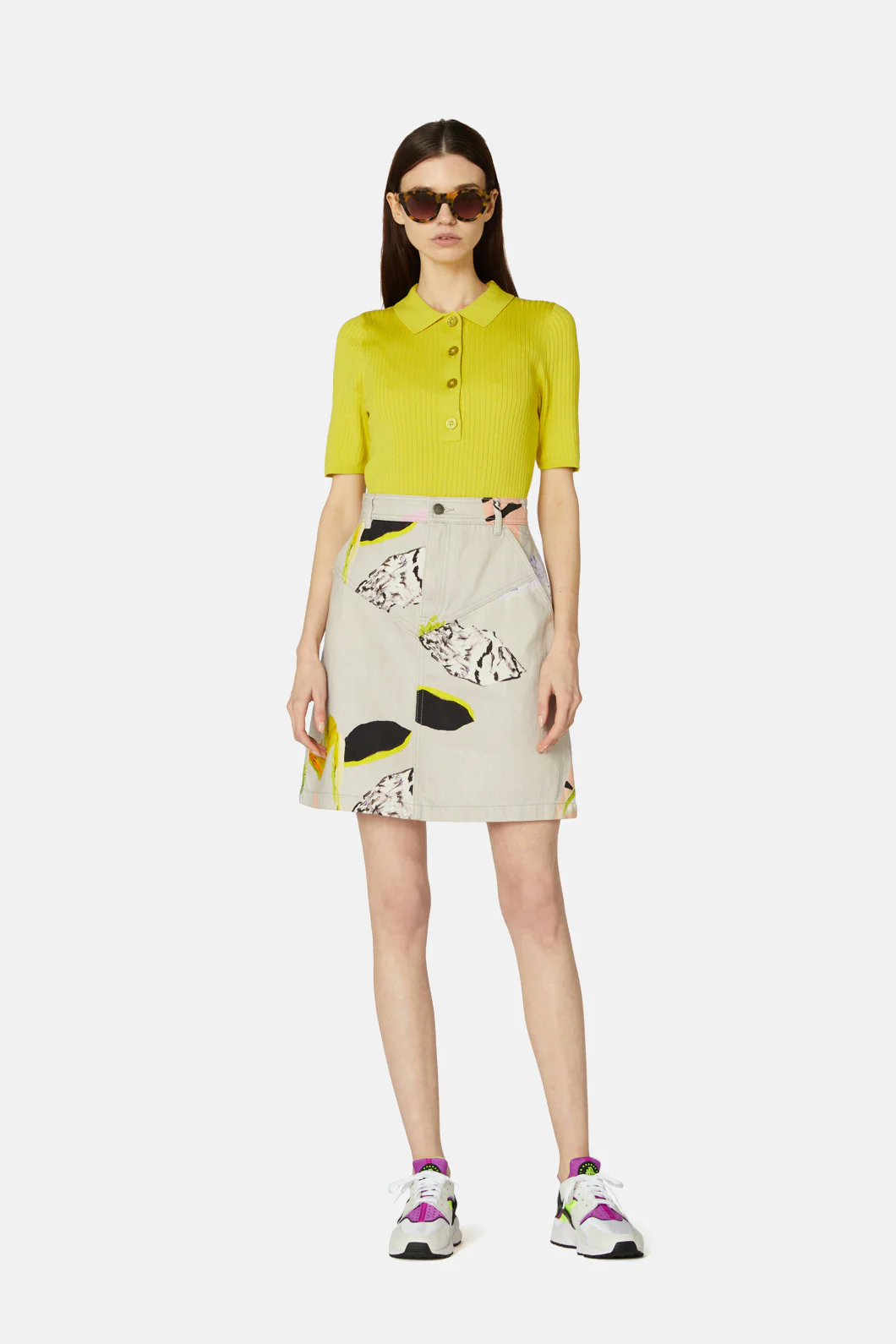 Floret Denim Skirt - Image 2