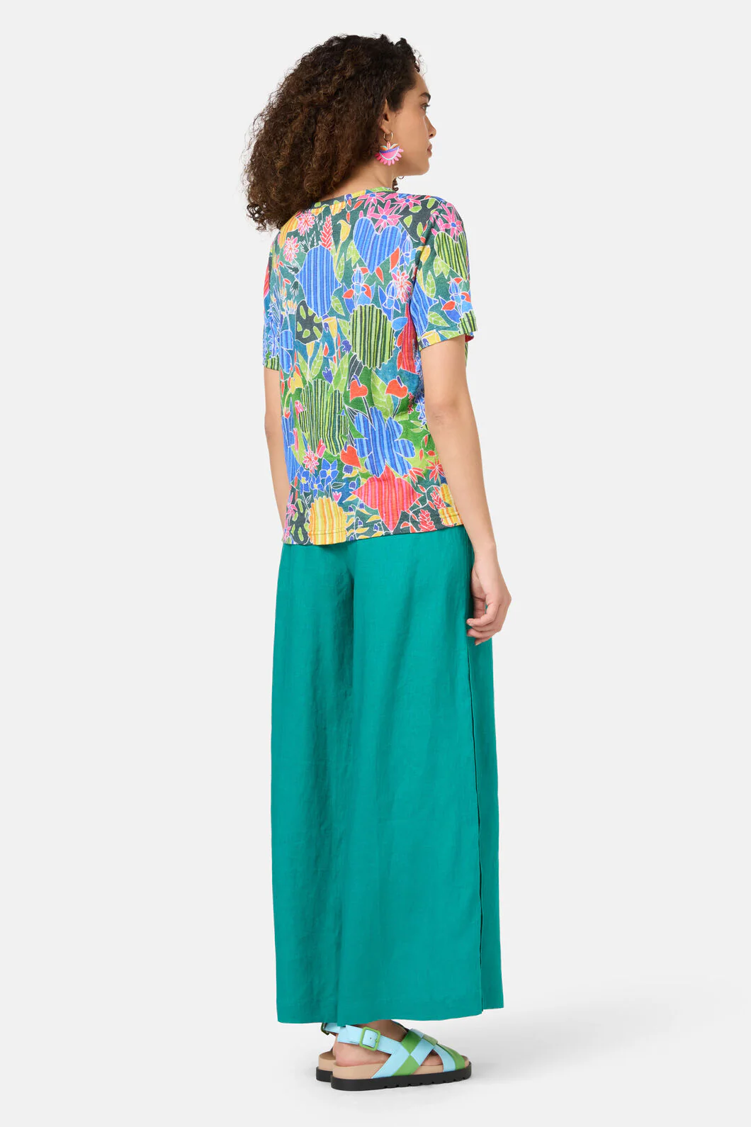 Flower Garden Hemp Tee - Image 4