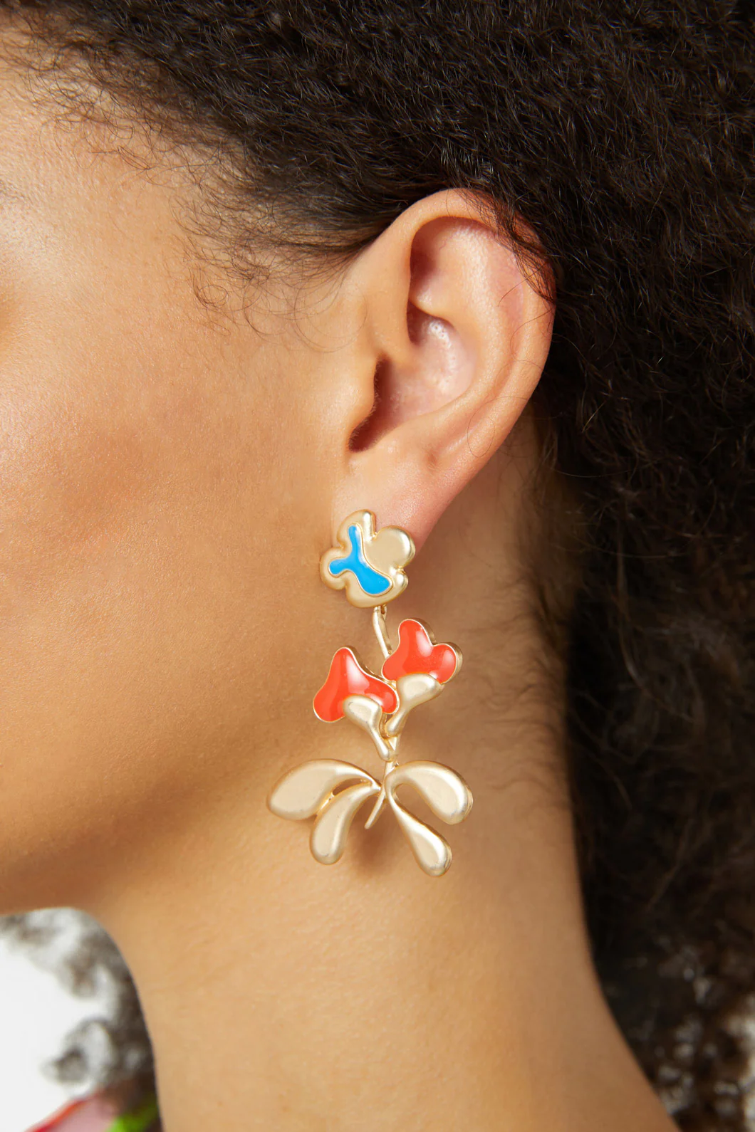 Foxglove Gold Earrings - Image 4
