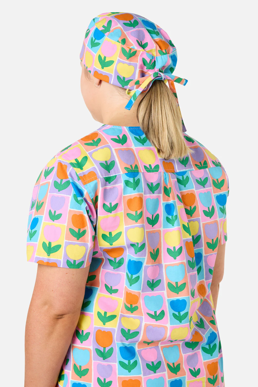 Framed Tulip Scrub Hat - Image 2