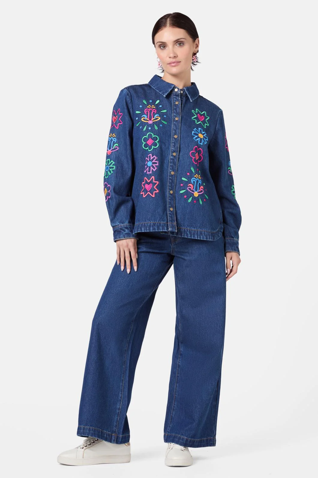 Friendly Folk Denim Shacket - Image 3