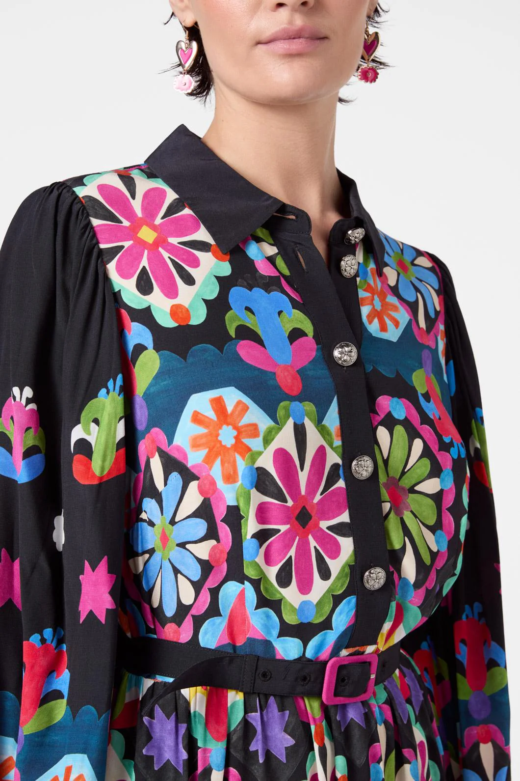 Friendly Folk Shirt Dress - Image 8