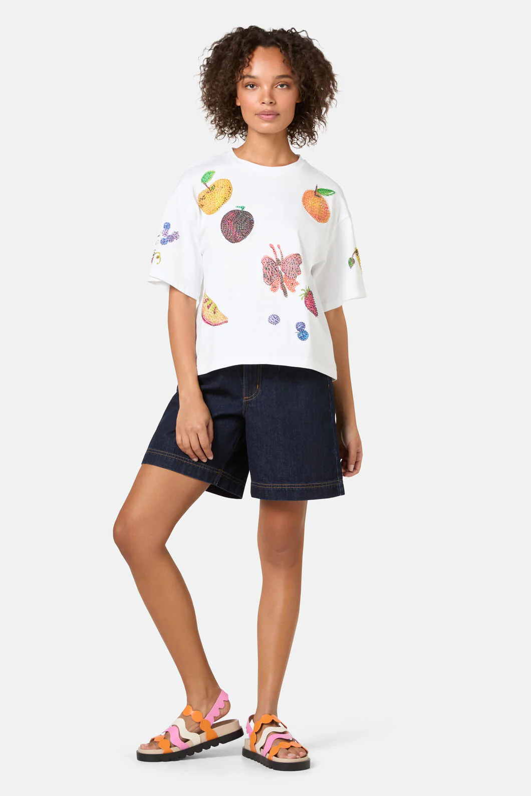 Fruit Beaded Oversized Tee - Image 2