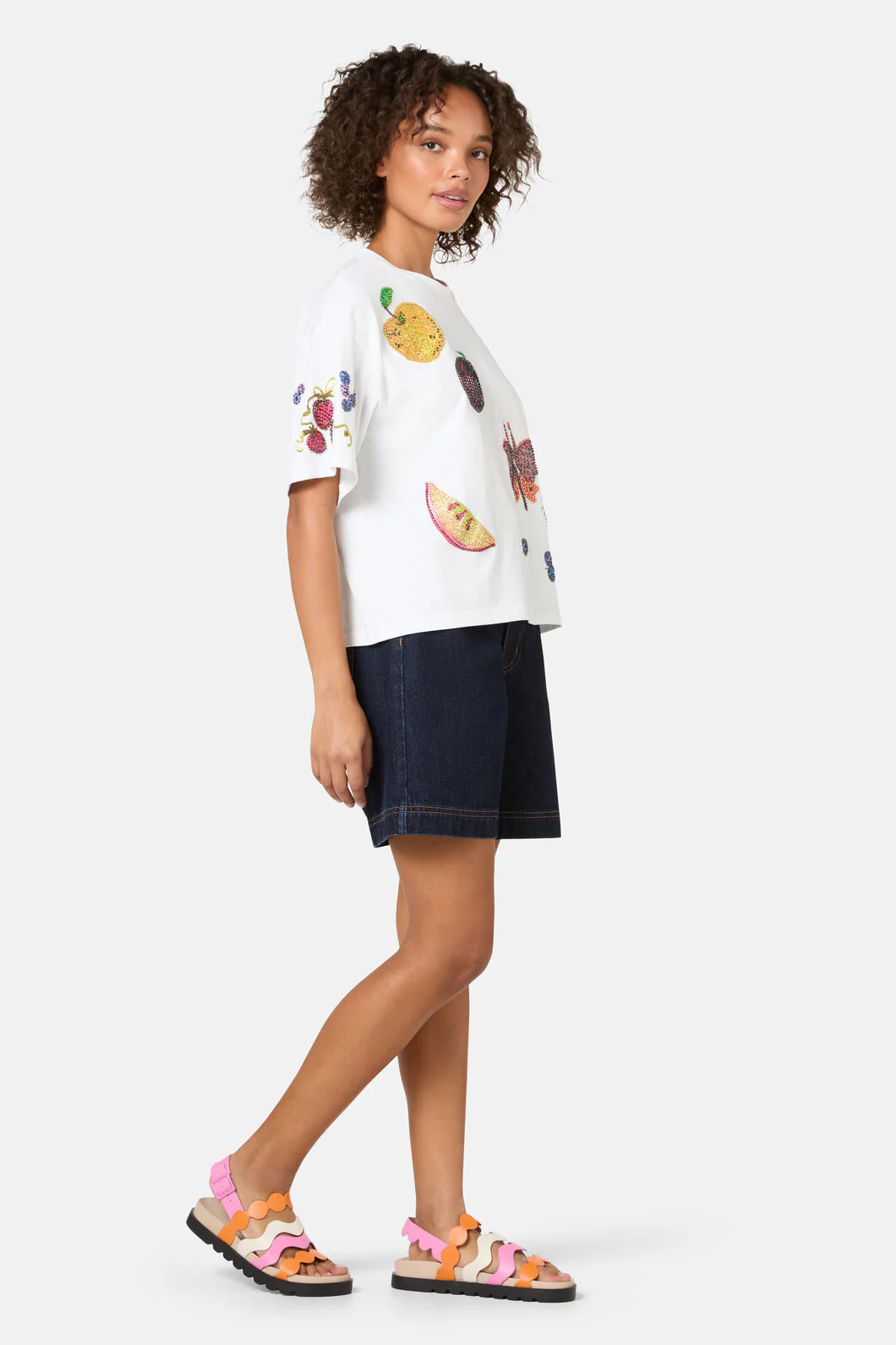 Fruit Beaded Oversized Tee - Image 3