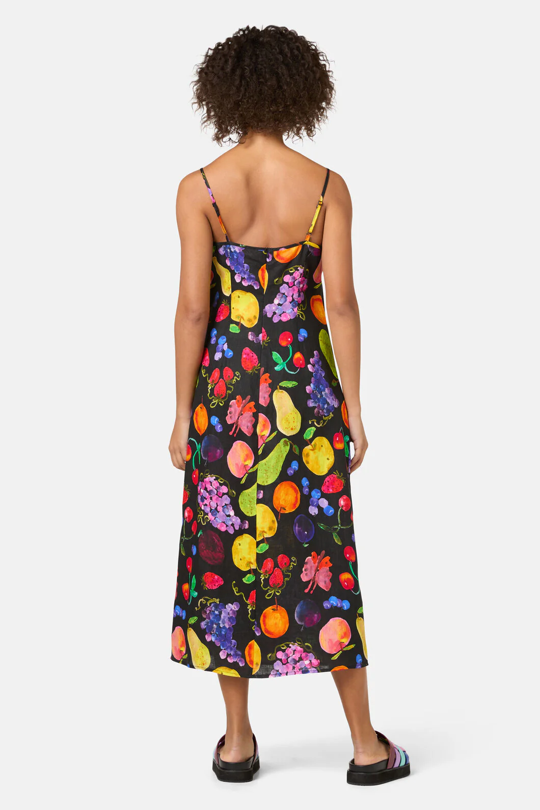 Fruit Party Linen Slip Dress - Image 5