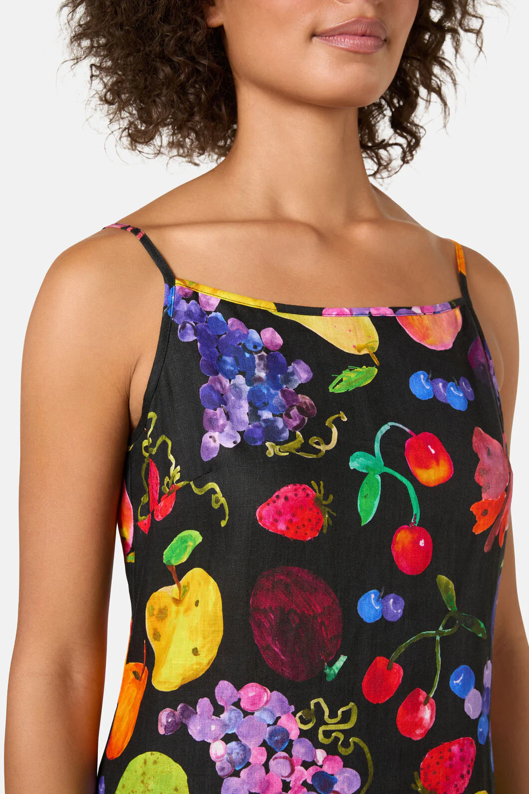 Fruit Party Linen Slip Dress - Image 6