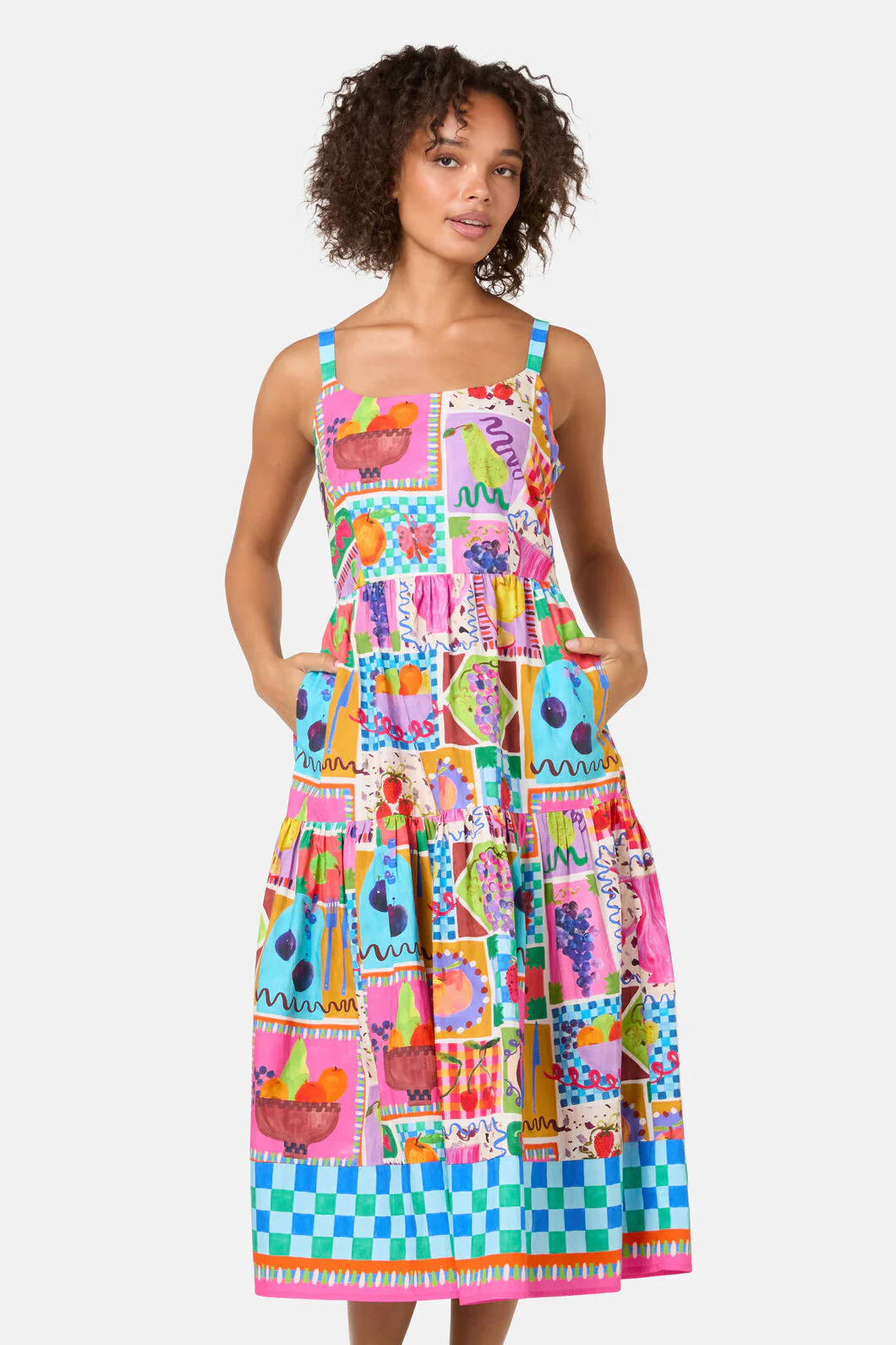 Fruit Party Print Long Dress - Image 4