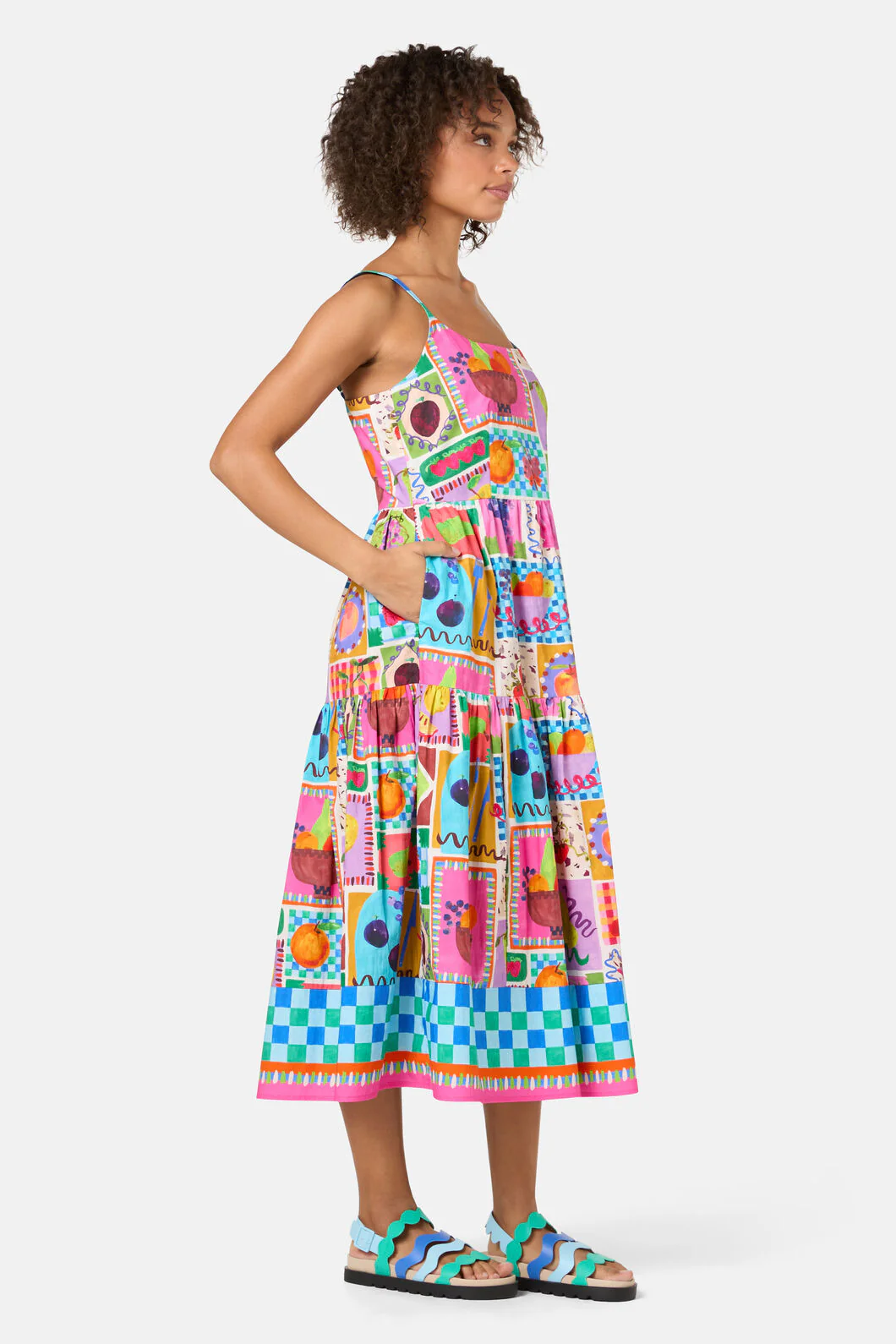 Fruit Party Print Long Dress - Image 5