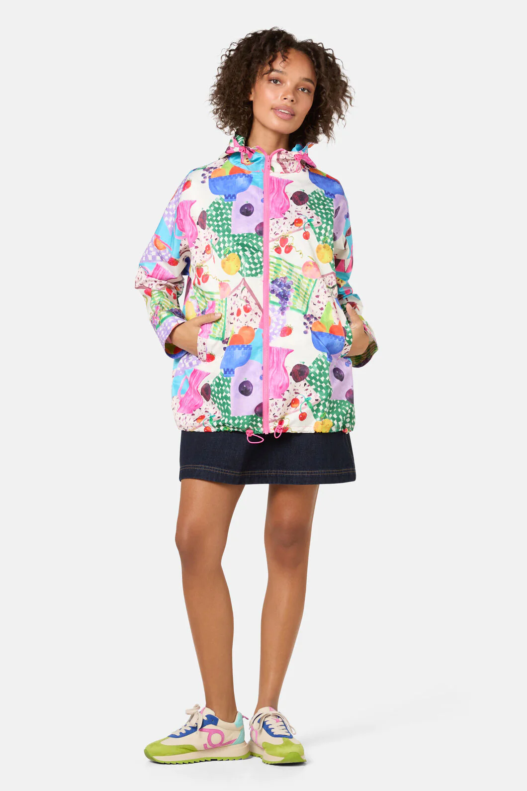 Fruit Party Print Raincoat - Image 2