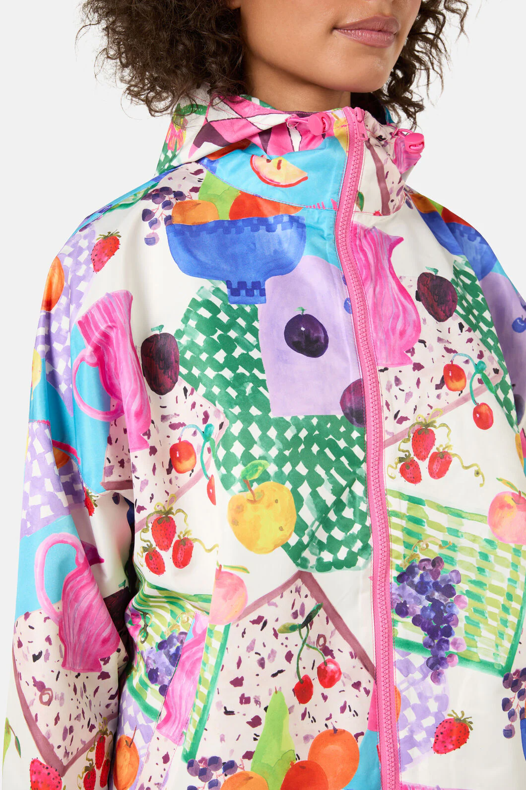 Fruit Party Print Raincoat - Image 5