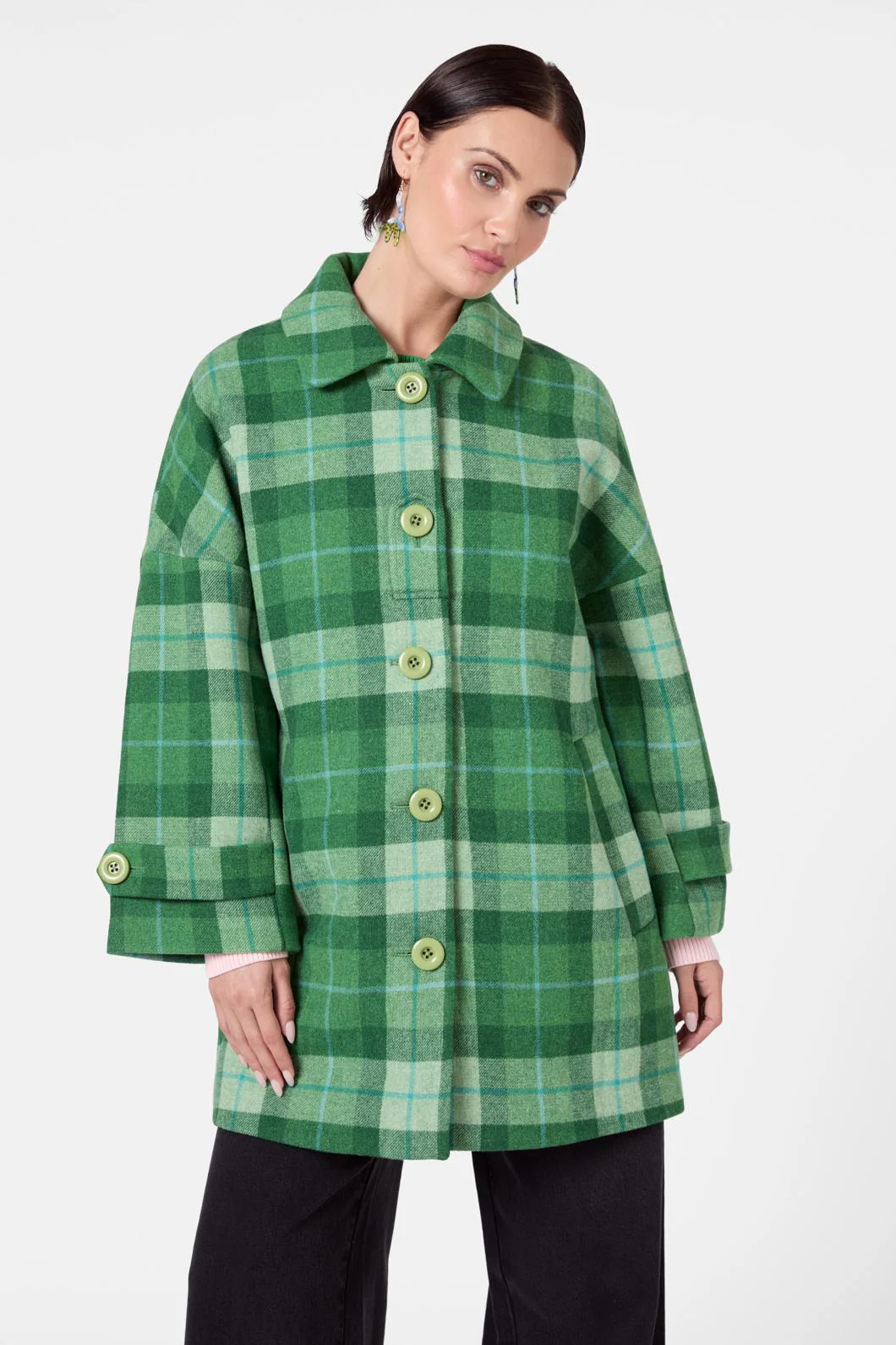 Garden Check Coat - Image 3
