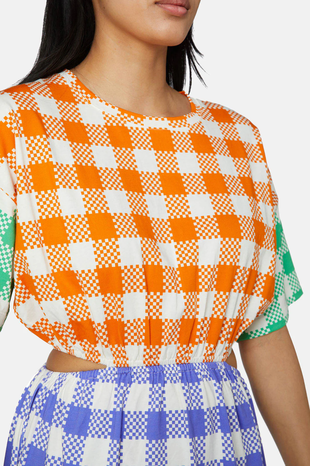 Gingham Glow Tee Dress - Image 7
