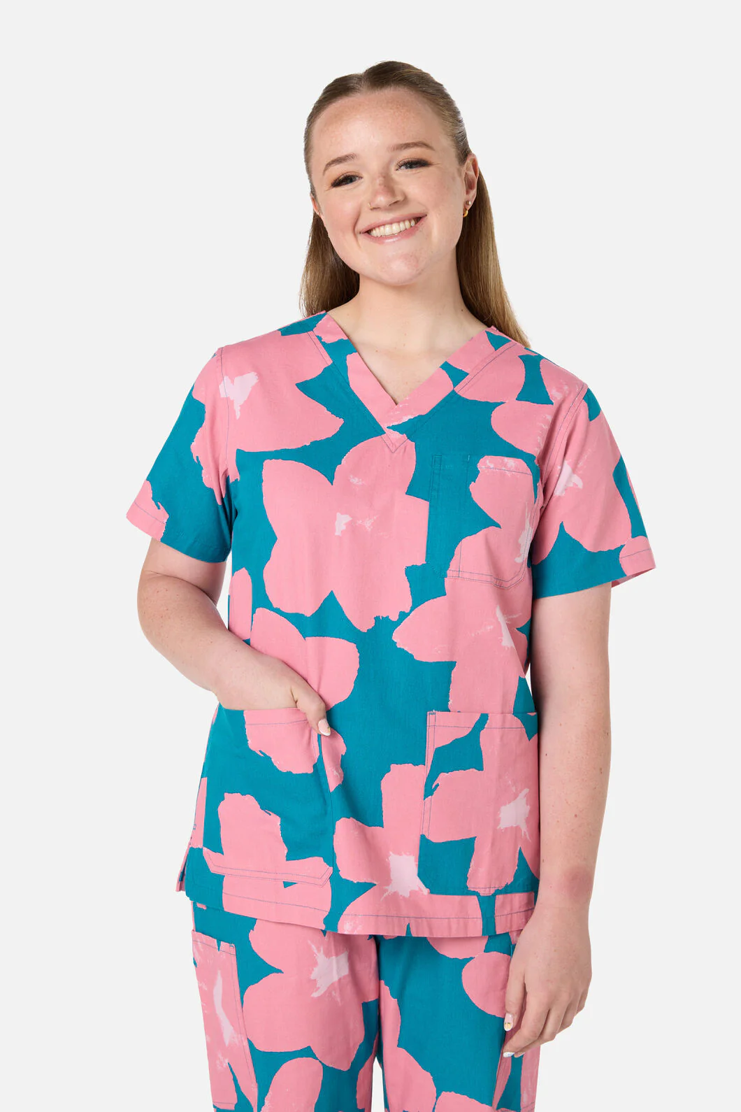 Green Poppy scrub set - Image 4