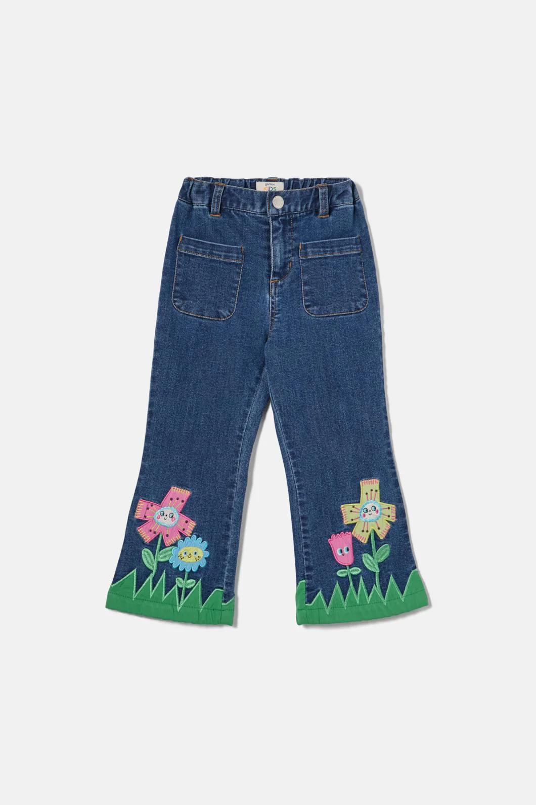 Happy Floral Kids Jeans - Image 3