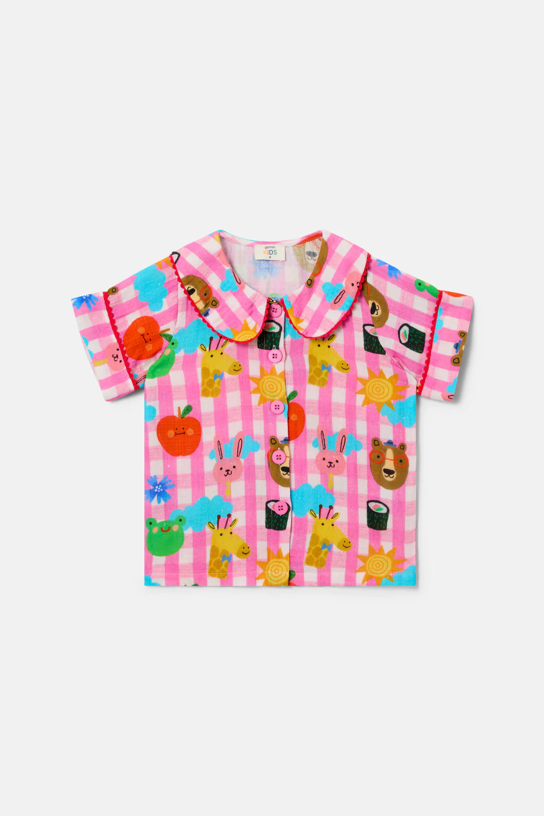 Happy Guys Gingham Kids Pyjama - Image 3
