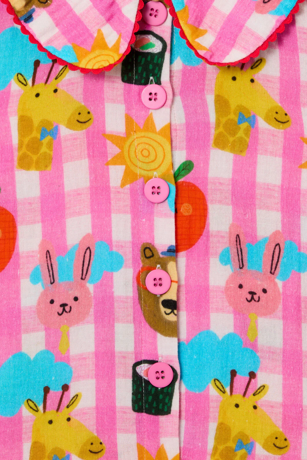 Happy Guys Gingham Kids Pyjama - Image 5