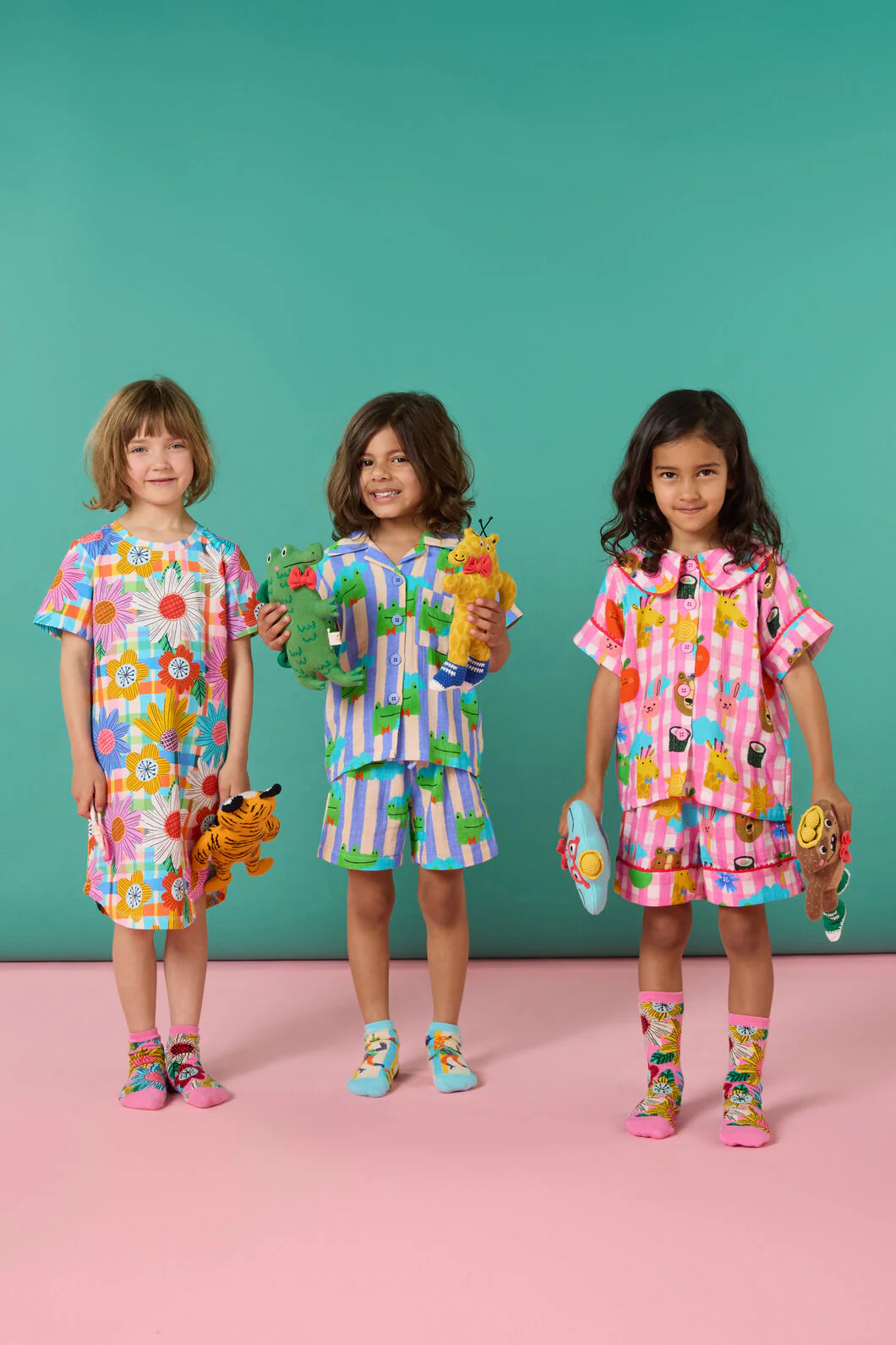Happy Guys Gingham Kids Pyjama - Image 8
