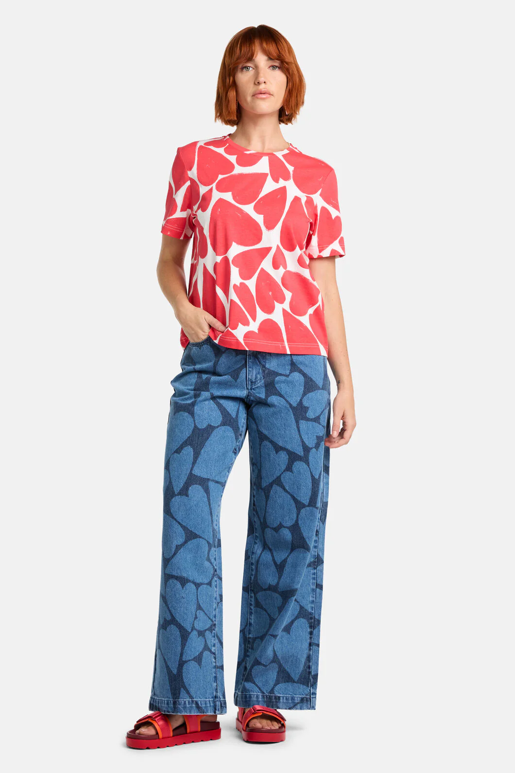 Heartbeat Print Classic Tee - Image 2