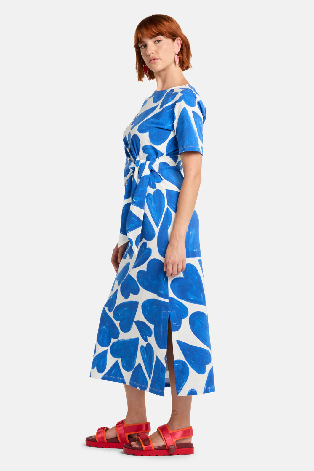 Heartbeat Print Tee Dress - Image 2