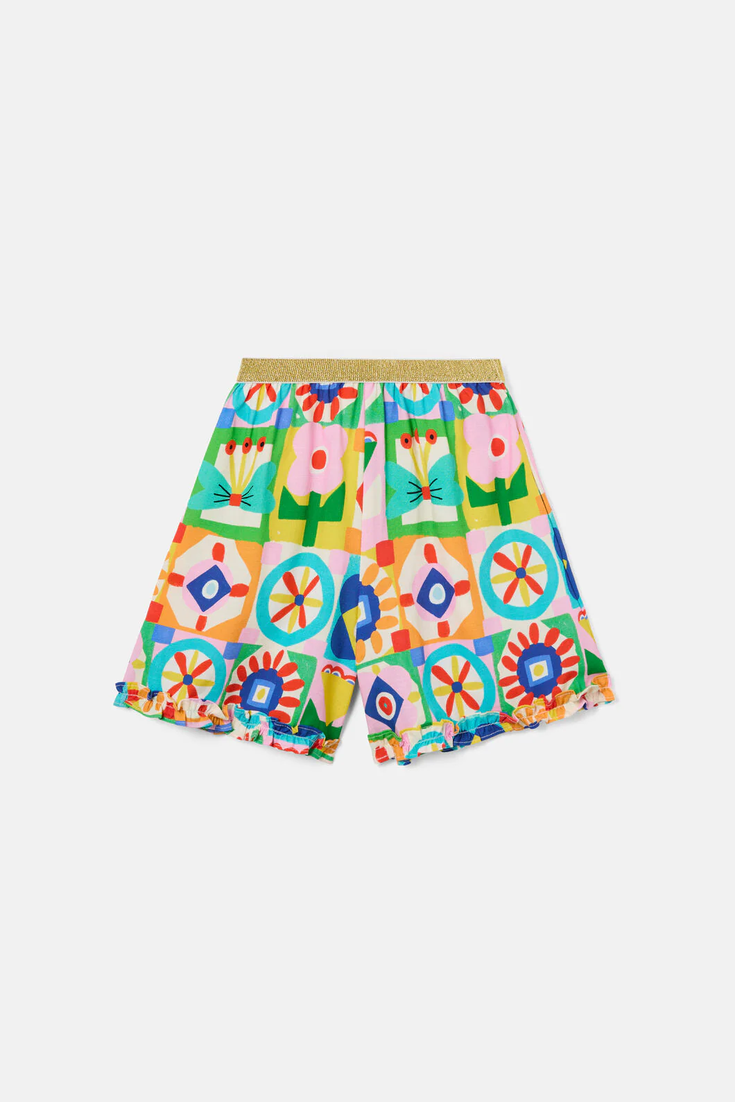 Hideout Geo Kids Frill Shorts - Image 3