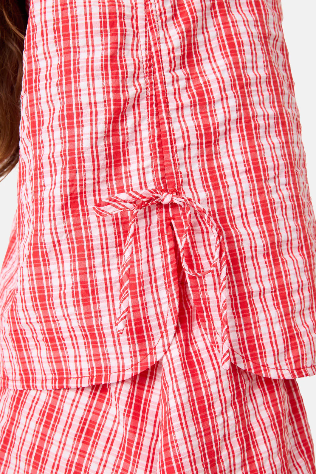 Highland Check Ruched Tank - Image 6