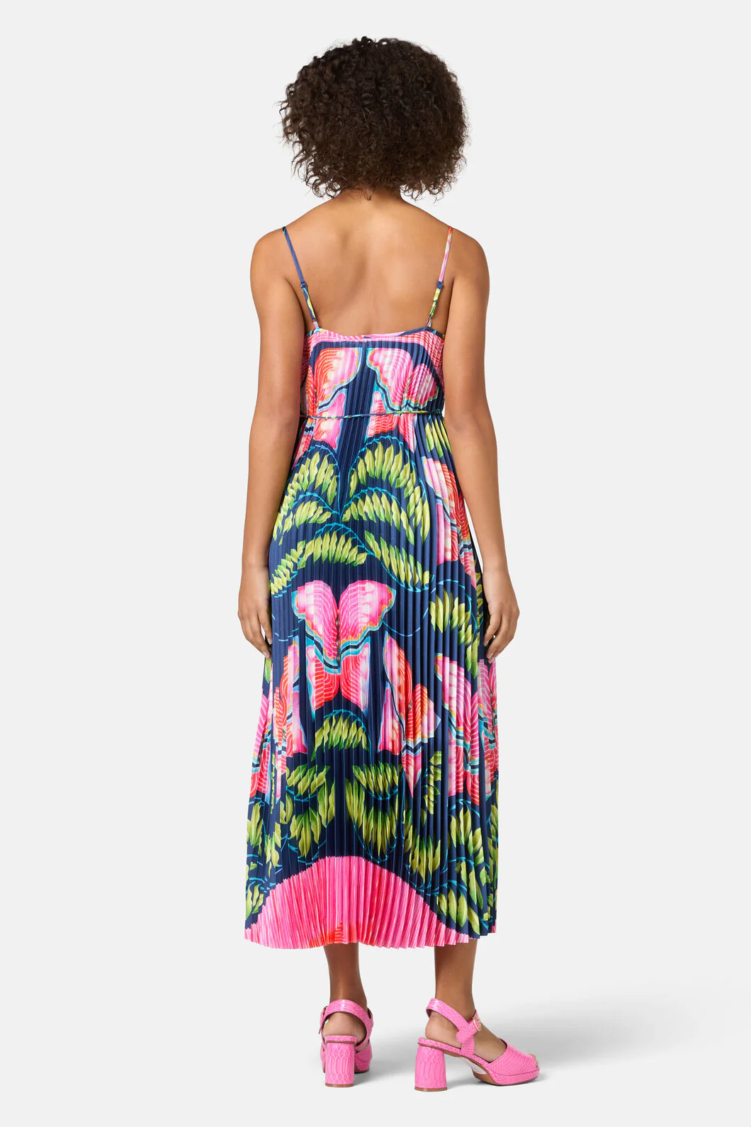 In Secret Print Pleated Dress - Image 6