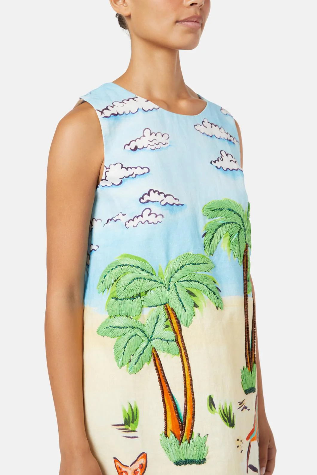 Inky Beach Shift Dress - Image 6