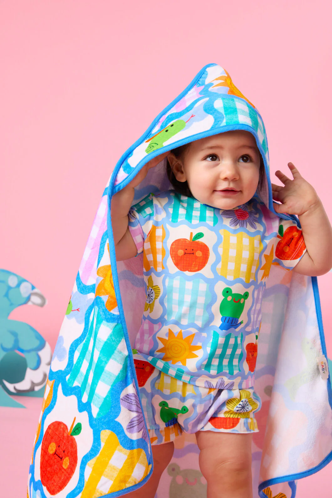 Jumble Check Baby Towel - Image 2