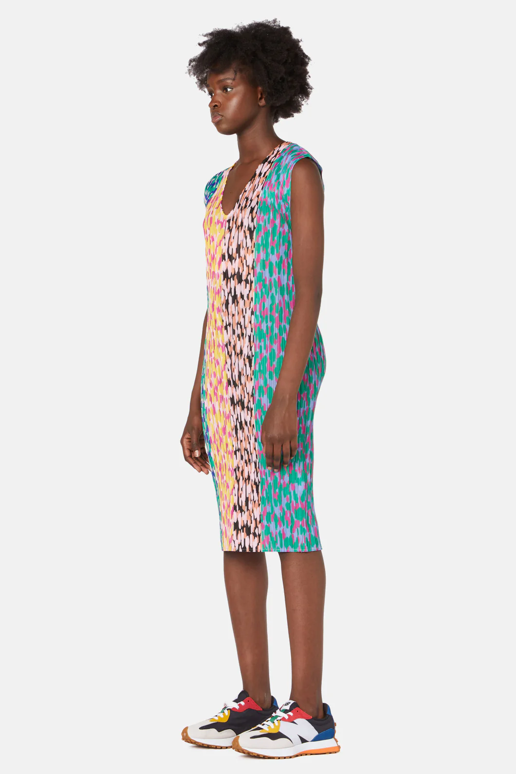 Lemondrop Pleat Dress - Image 3