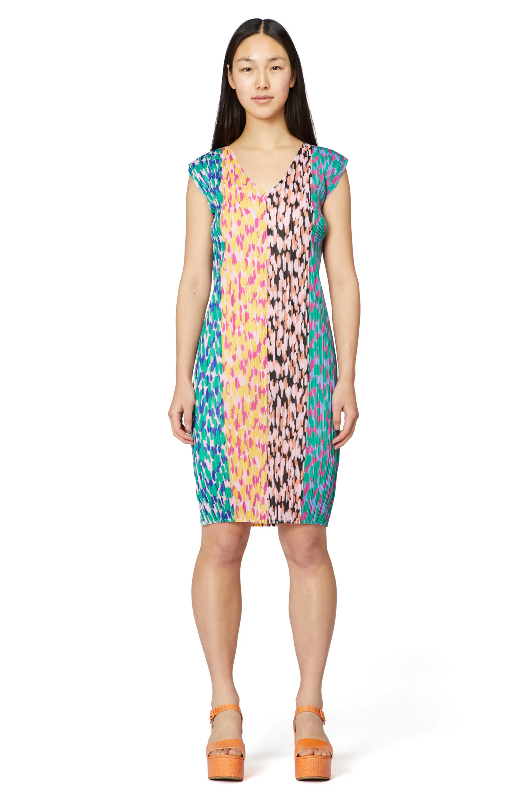 Lemondrop Pleat Dress - Image 8