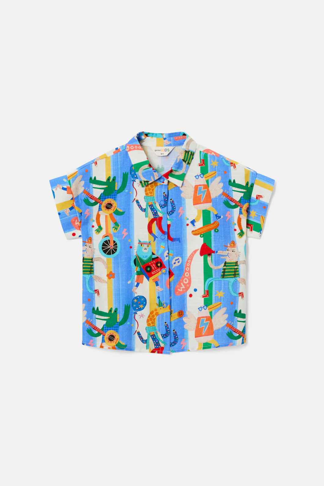 Lets Go Stripe Kids Shirt - Image 3