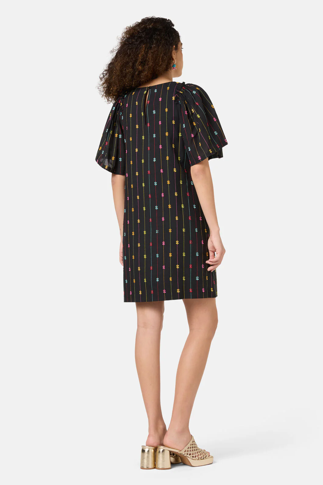 Light Show Cotton Jaquard Dress - Image 4
