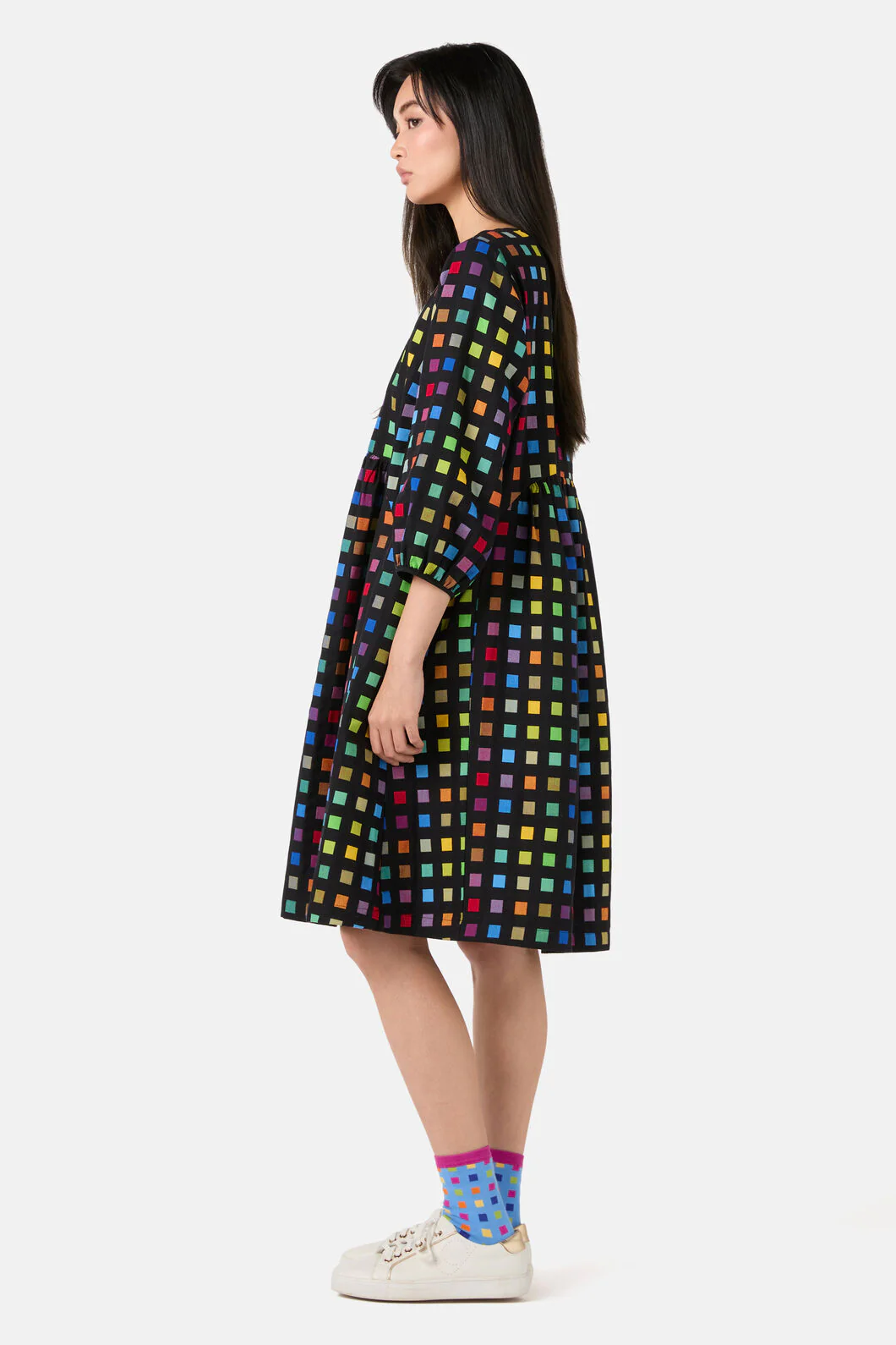 Light Up Check Smock Dress - Image 7